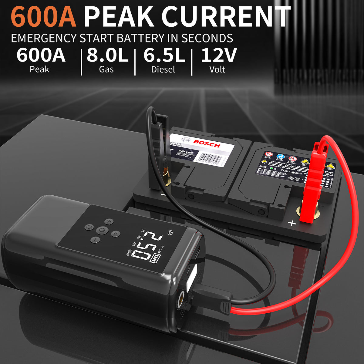 Car emergency start power supply air pump integrated machine battery