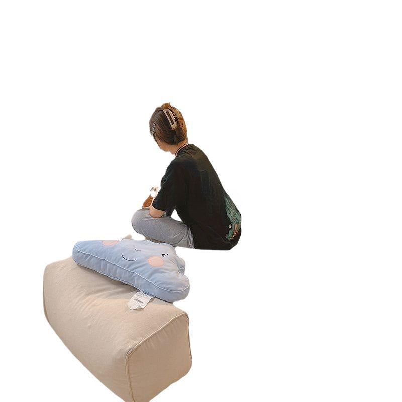 Single Leisure Chair Floor Lounge Bean Bag Tatami Lazy Sofa with Footrest