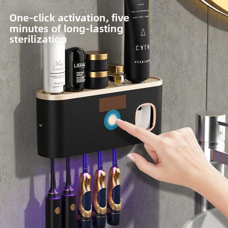 UV Sterilizing Toothbrush Holder with Suction Cup