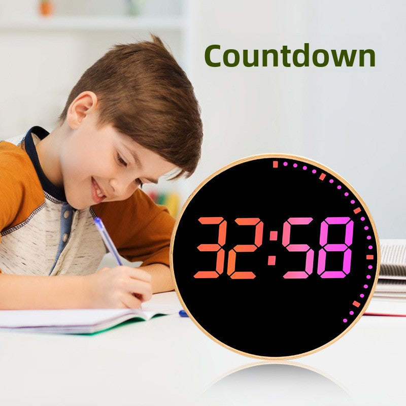 RGB WiFi Wall Clock Digital Perpetual Calendar LED Alarm Clock App Control