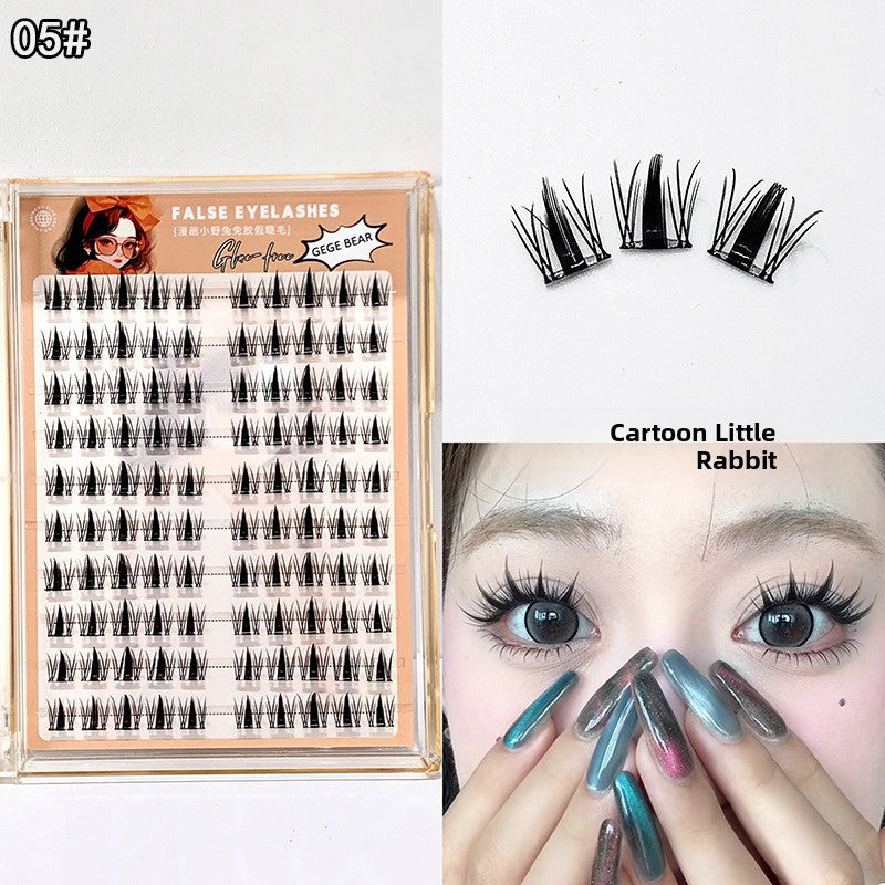 Self-adhesive false eyelashes