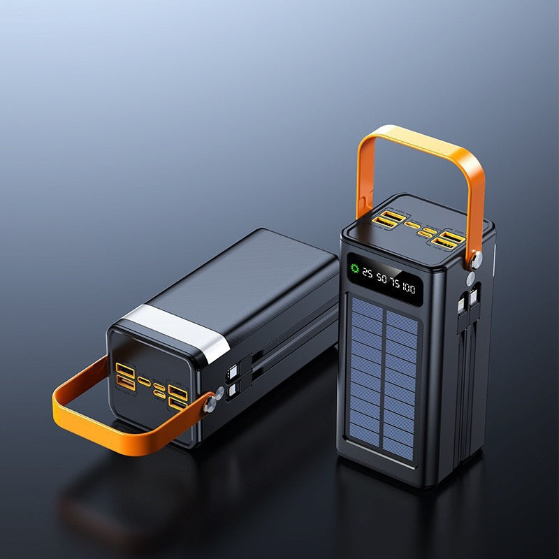 Solar Power Bank with LED Light