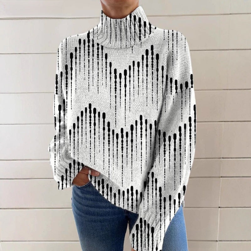 Women's pullover printed loose-fitting casual top