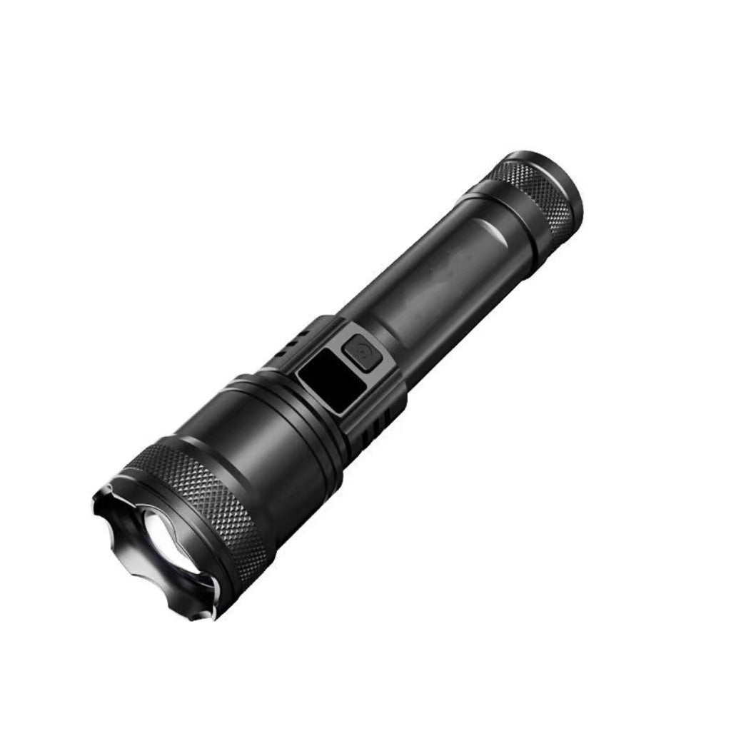 strong flashlight rechargeable with digital display