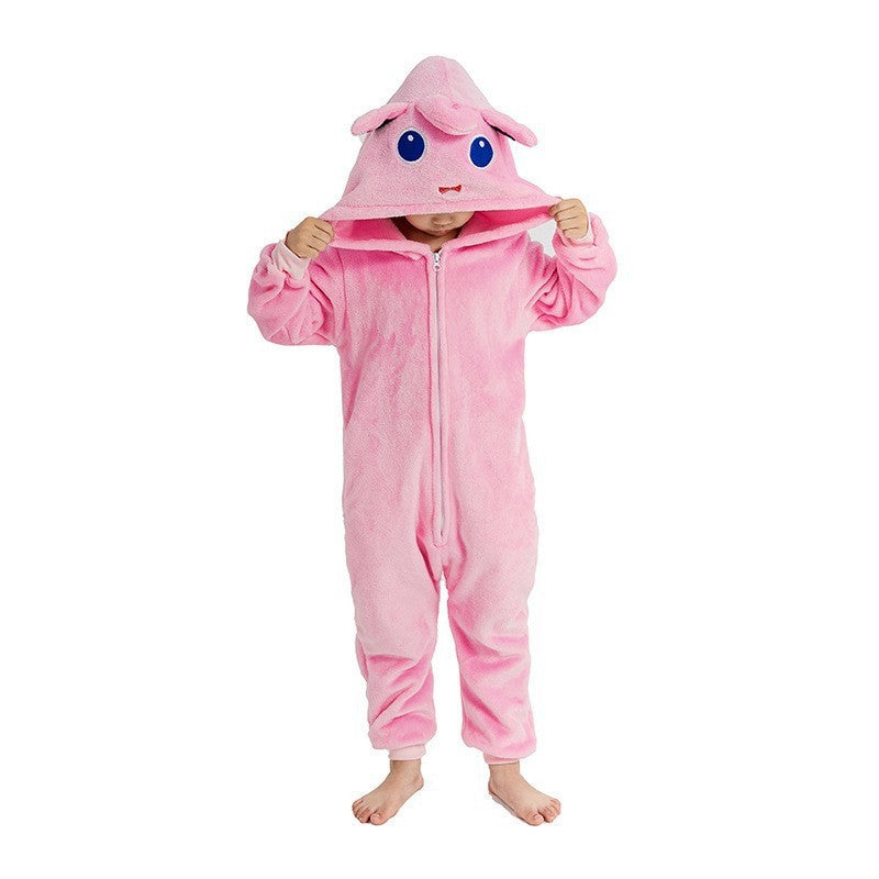 Boys and girls' one-piece pajamas