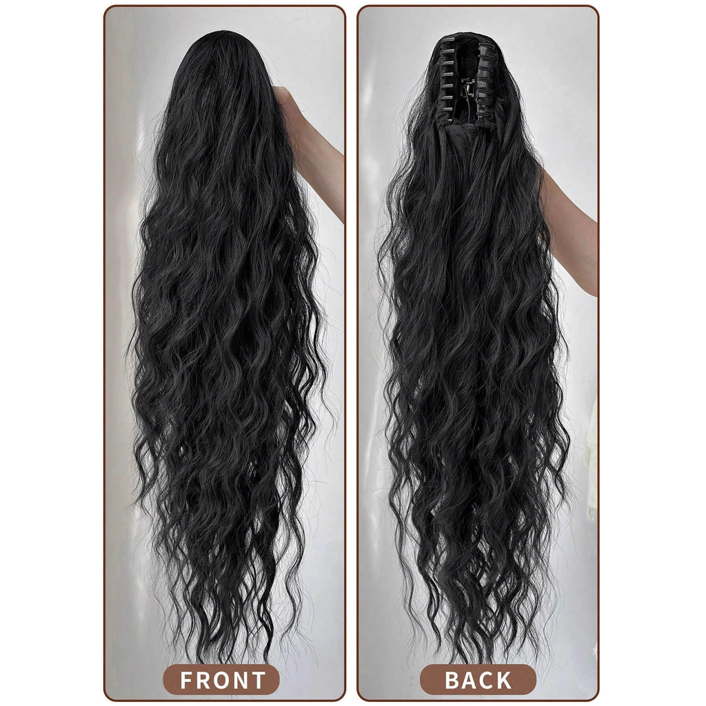 Synthetic Hair Ponytail with Claw Clip