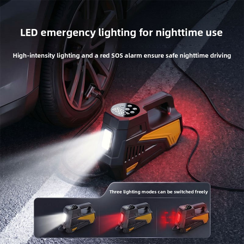 Portable Car Tire Pump with Digital Display