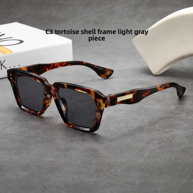 Retro Square Oversized Sunglasses for Men
