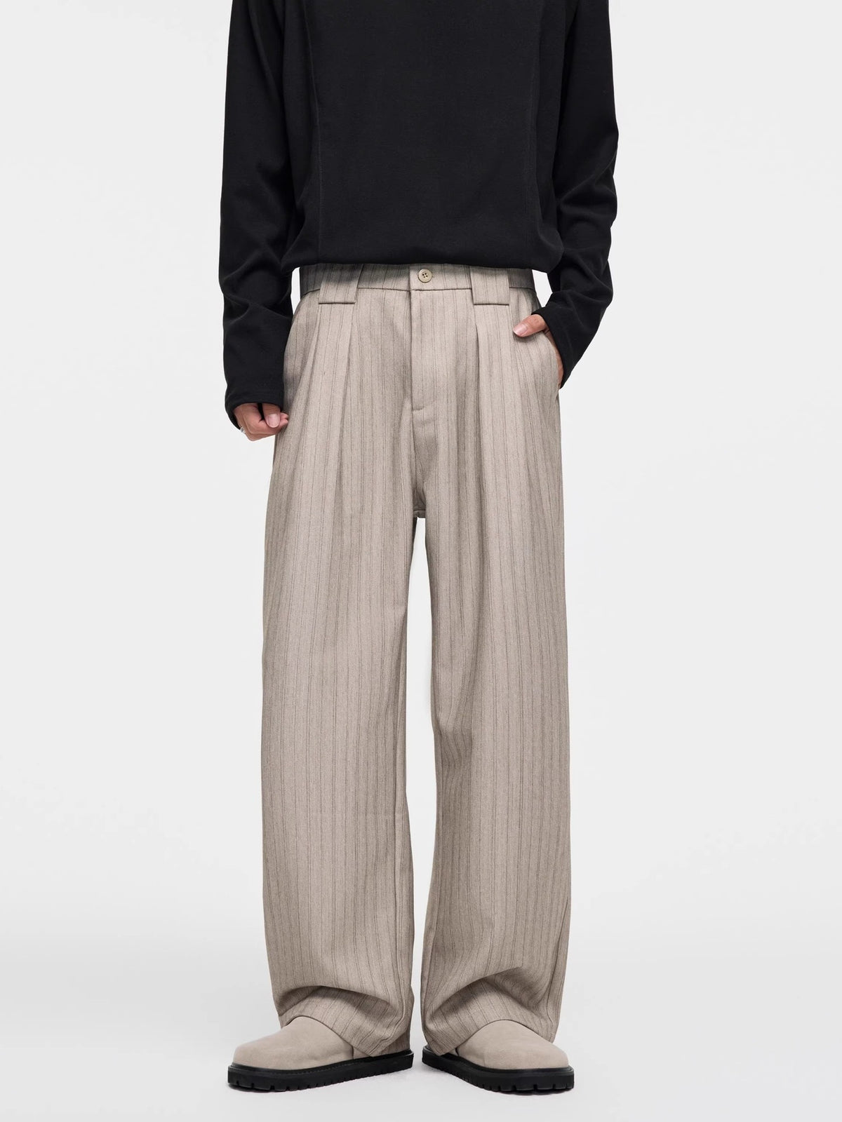 Retro Striped Loose Casual Pants for Men