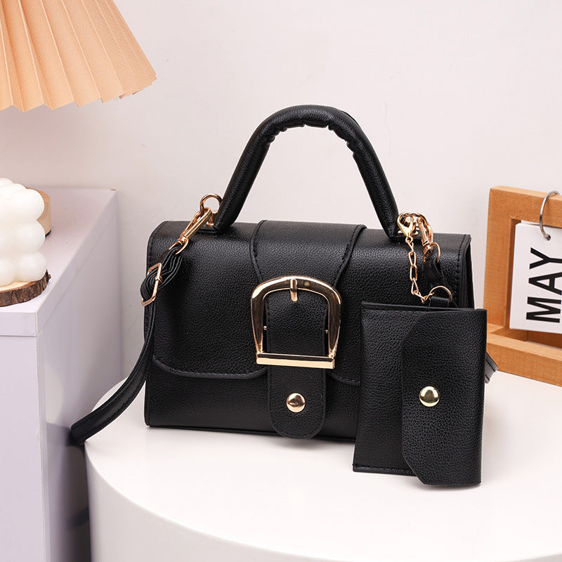 Retro Candy Color Square Crossbody Bag