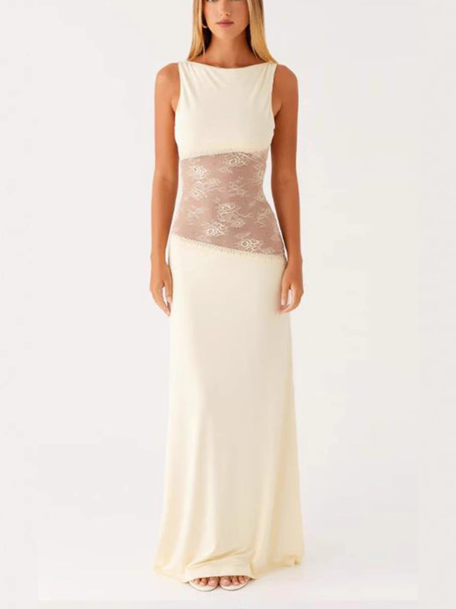 Backless long dress