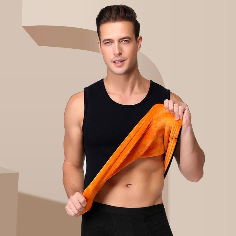Mens Fleece Lined Thermal Underwear Vest