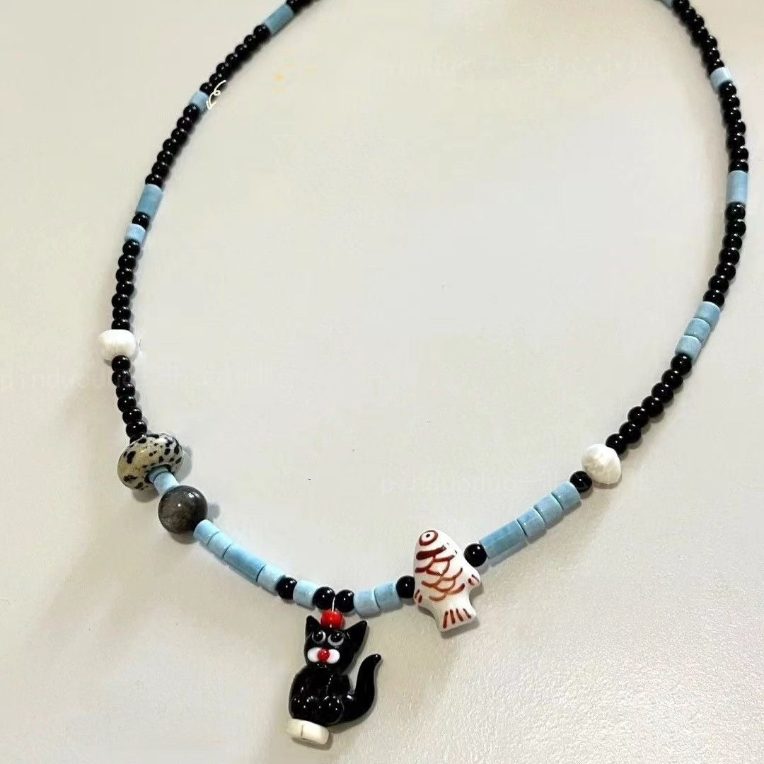 Vintage Pomegranate Pearl Necklace
