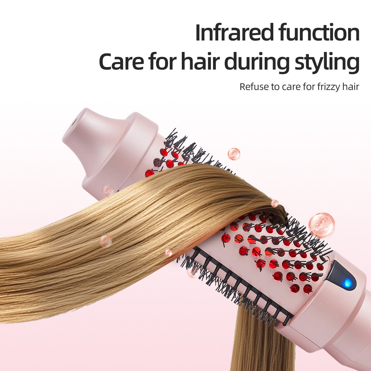 Infrared Hair Styling Comb Straightener Curler