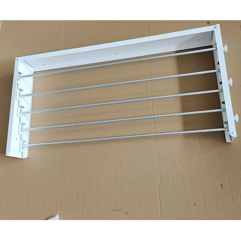 Foldable Metal Drying Rack for Bathroom Balcony