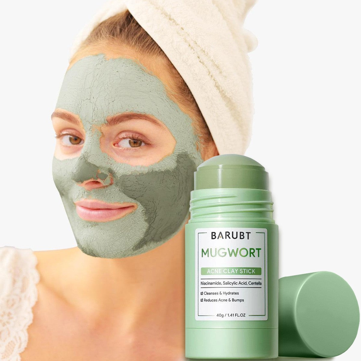 BARUBT Strawberry Mud Mask Stick Deep Cleansing Blackhead Removal