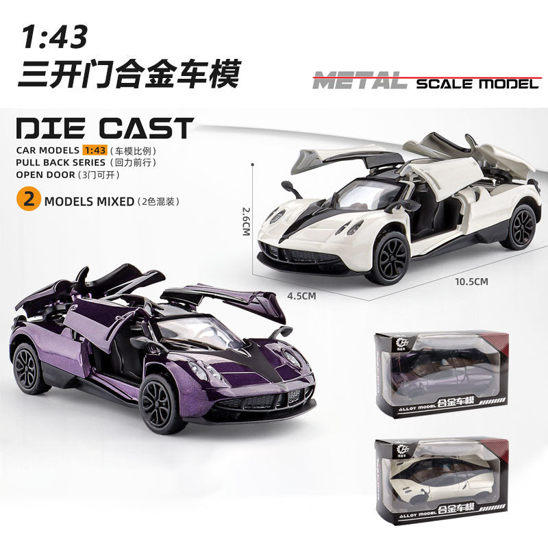Three-Door Alloy Pull Back Toy Car Model
