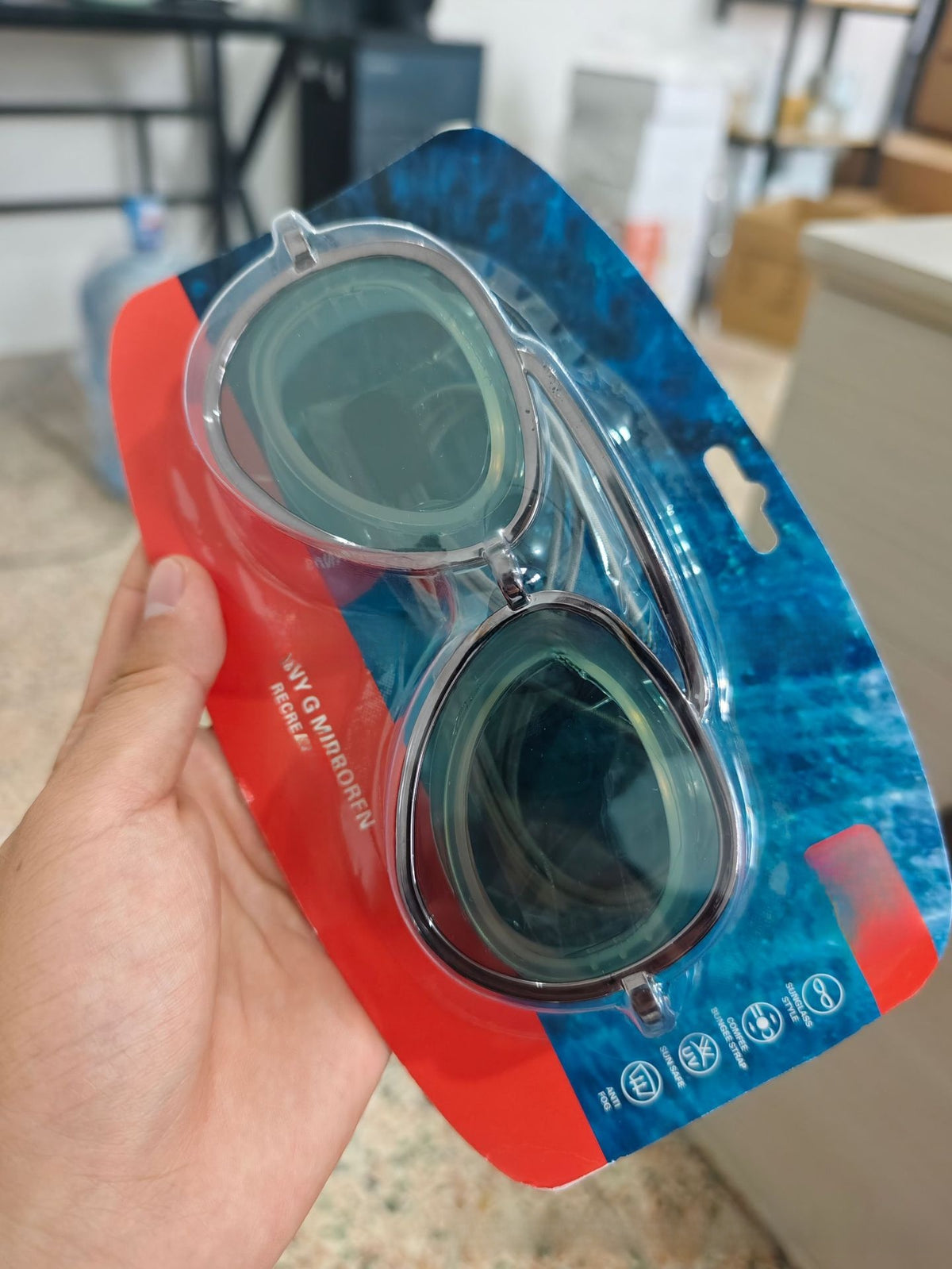 Anti-Fog Mirror Swimming Goggles