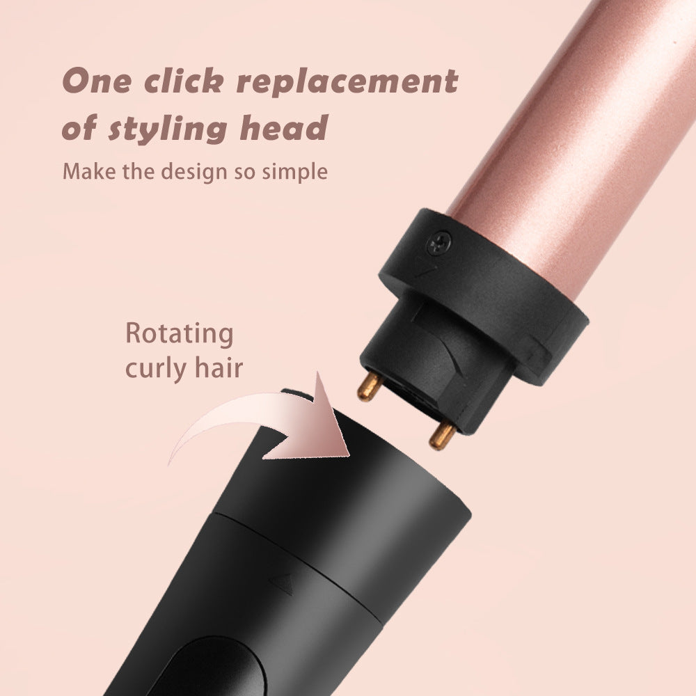 Multi-Function Hair Styling Iron with Interchangeable Heads