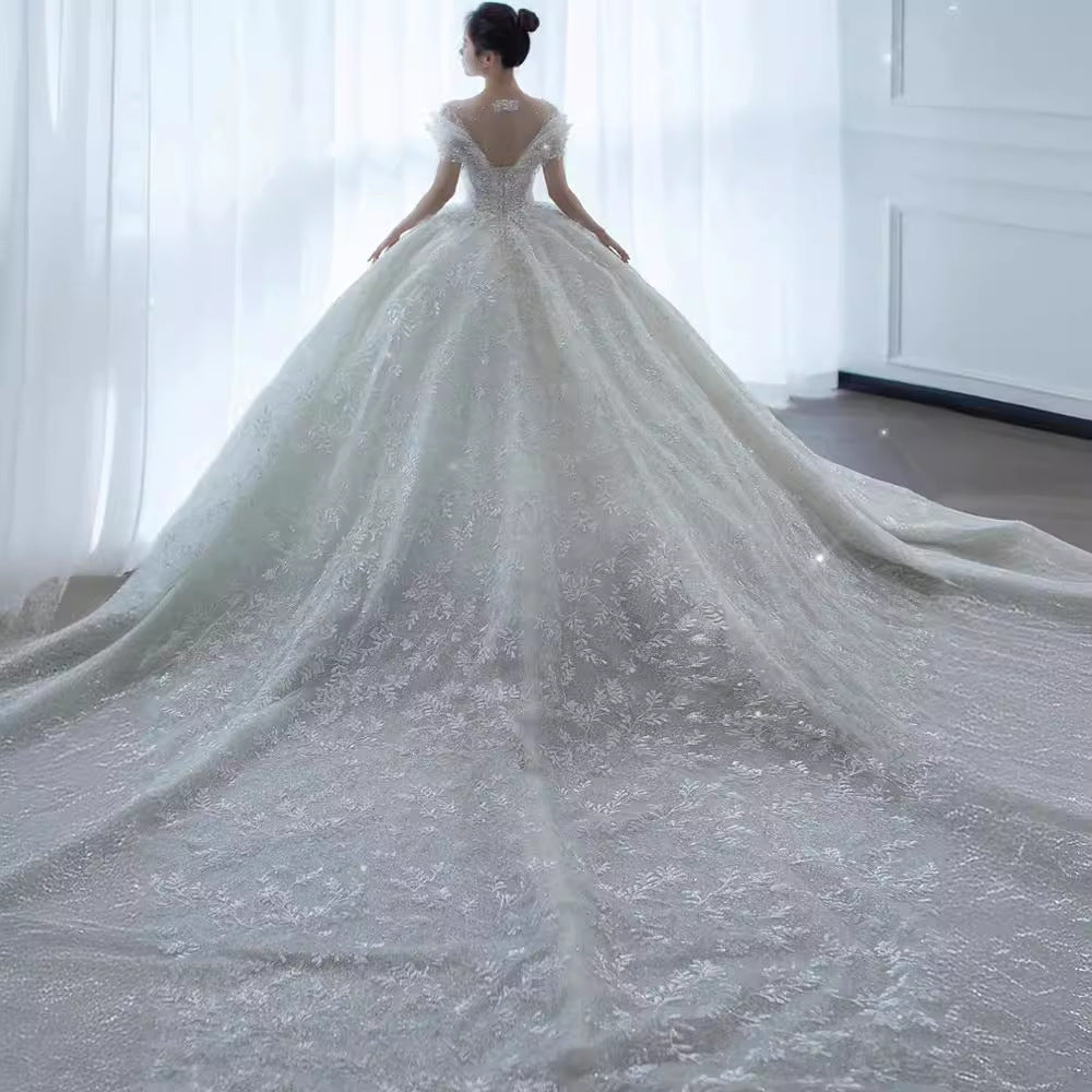 Princess Wedding Dress Organza Bridal Gown