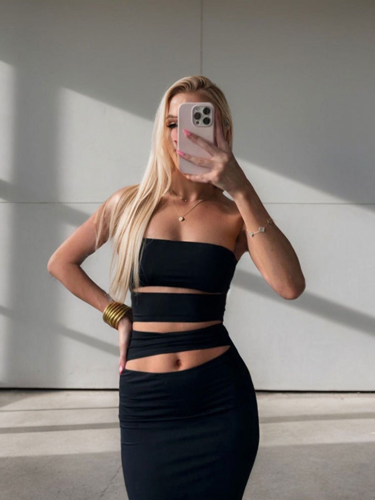 Women's Slim Fit Long Sleeveless Dress