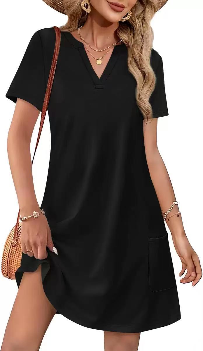 Printed pocket dress
