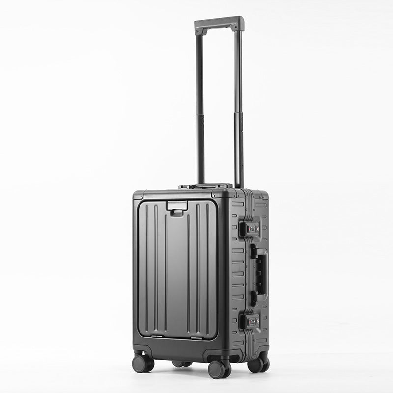 Front Opening Aluminum Magnesium Alloy Suitcase