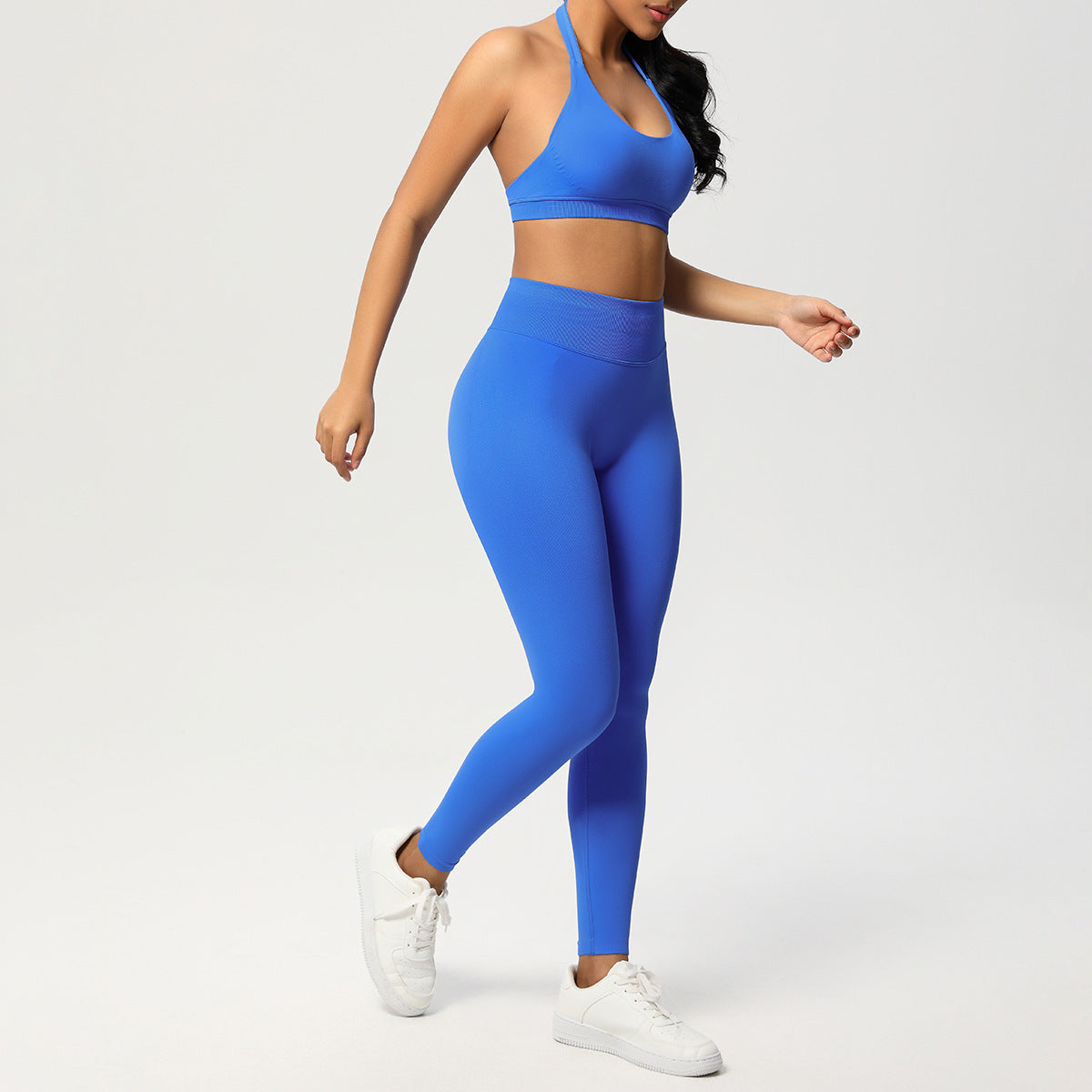 Seamless Solid Color Knitted Yoga Wear
