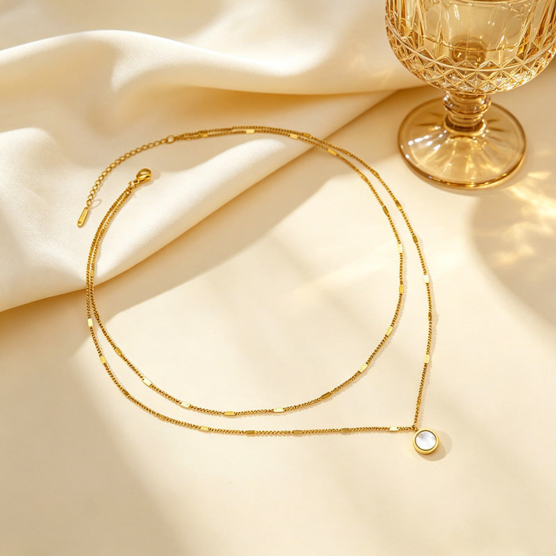 Round Stainless Steel Chain Clavicle Chain
