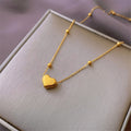 Love-themed titanium steel necklace
