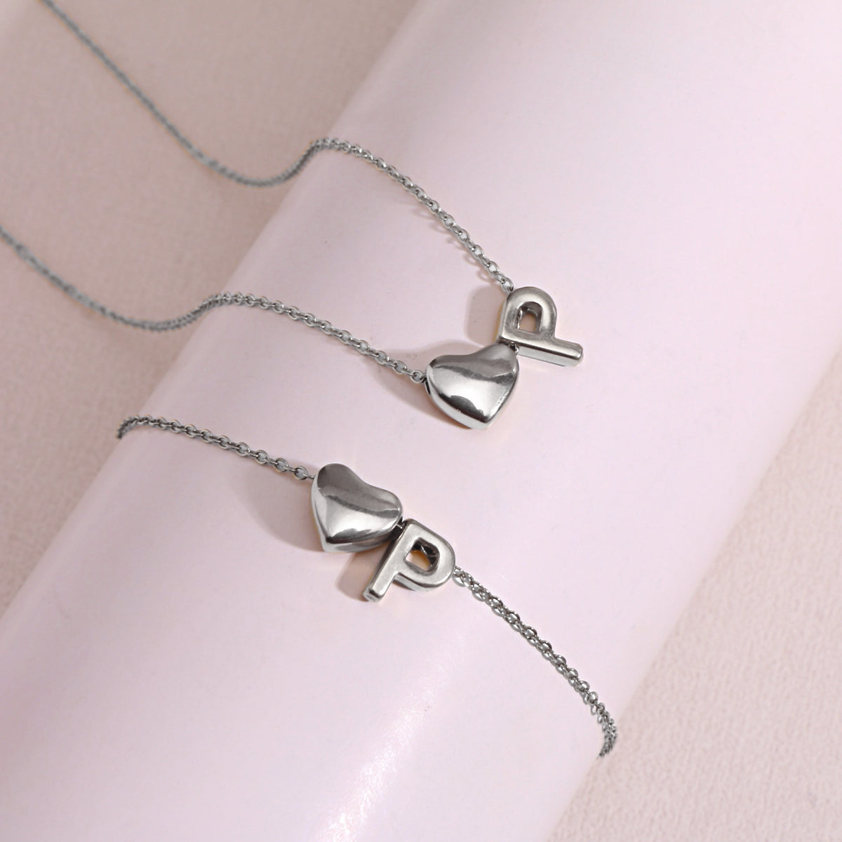 Heart Pendant Titanium Steel Necklace
