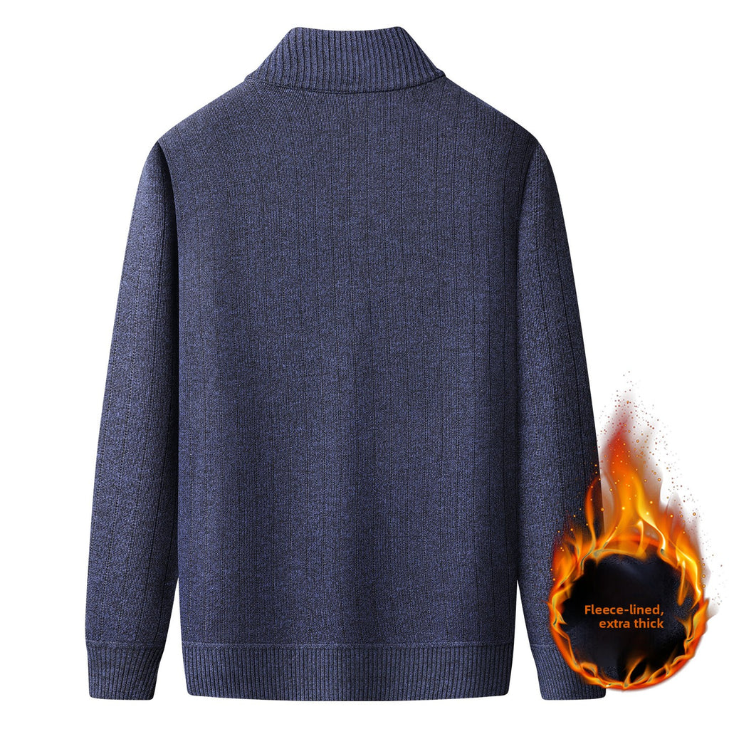 Men's thick and warm pullover sweater