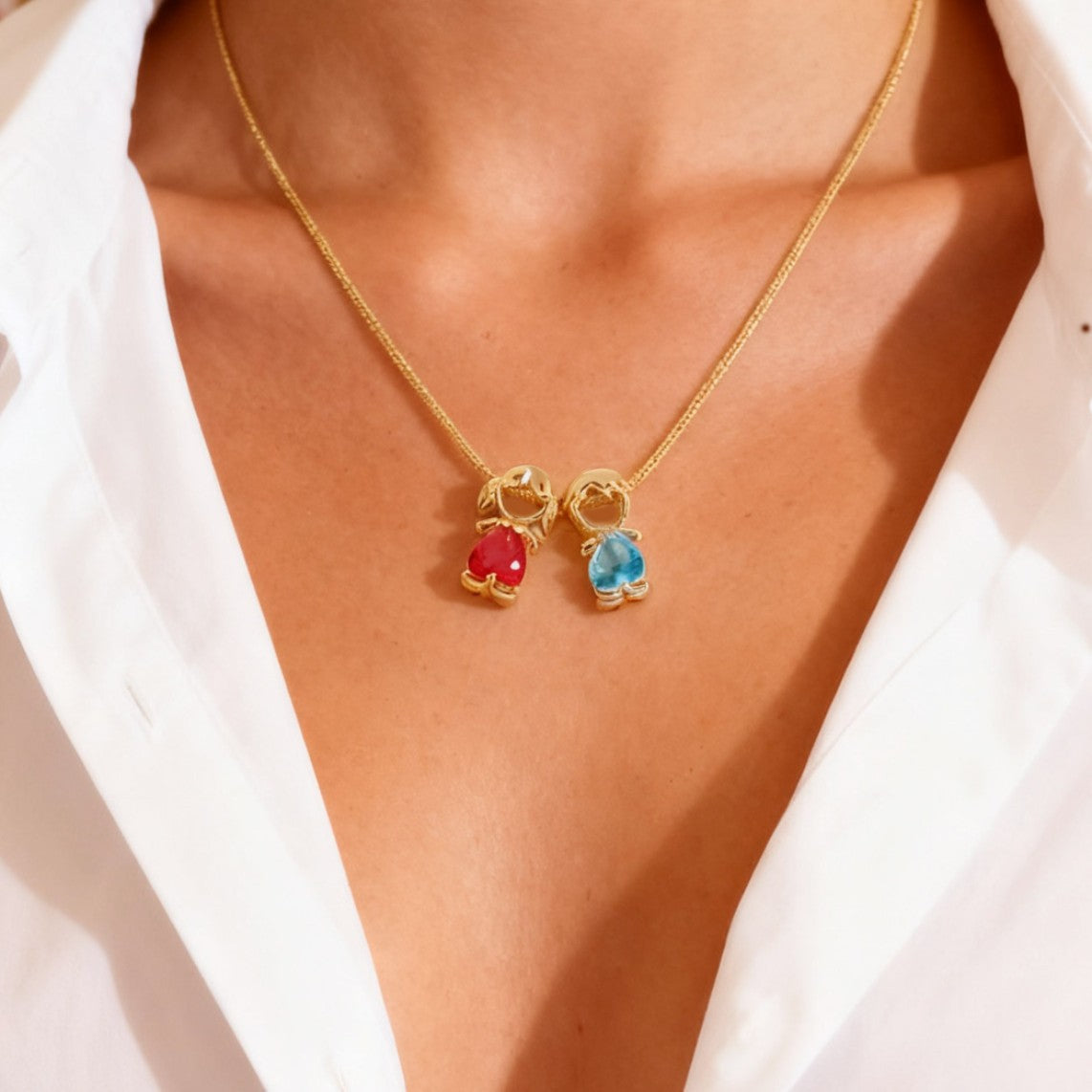 Heart Shaped Zircon Pendant Necklace