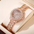 Luxury Rose Gold Diamond Ladies Quartz Watch