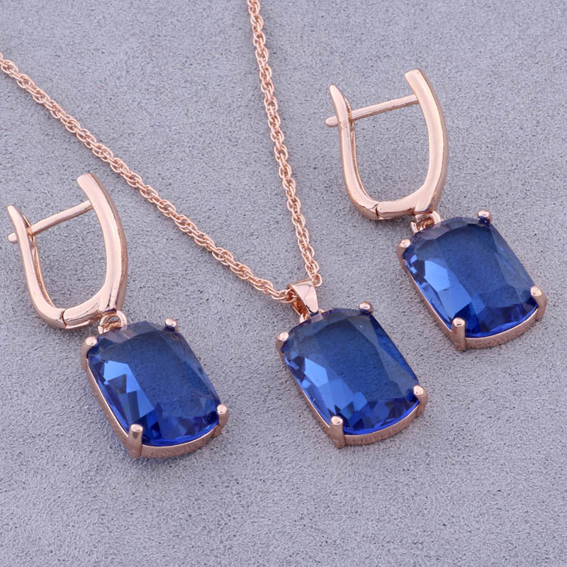Minimalist Geometric Earrings and Necklace Set