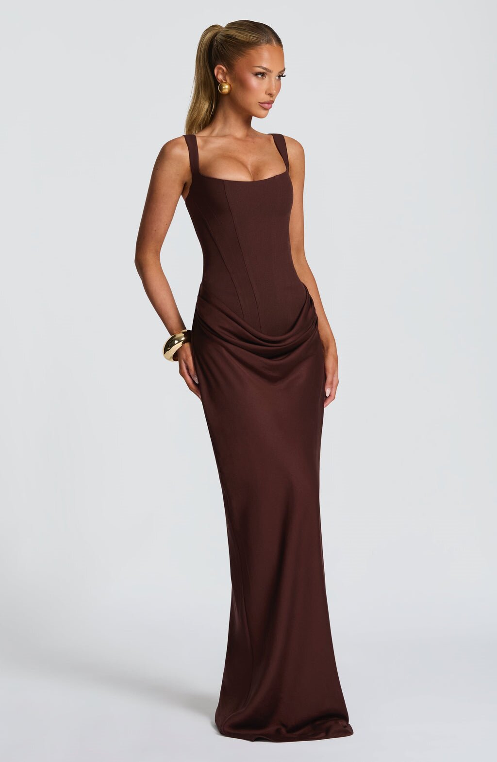 Sleeveless Bodycon Dress with Square Neck
