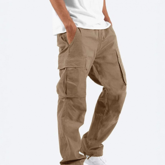 Mens Drawstring Cargo Pants