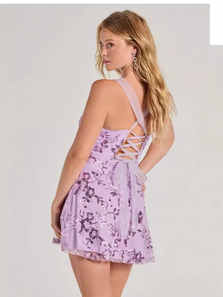 Sling Sequin Slim Fit Dress