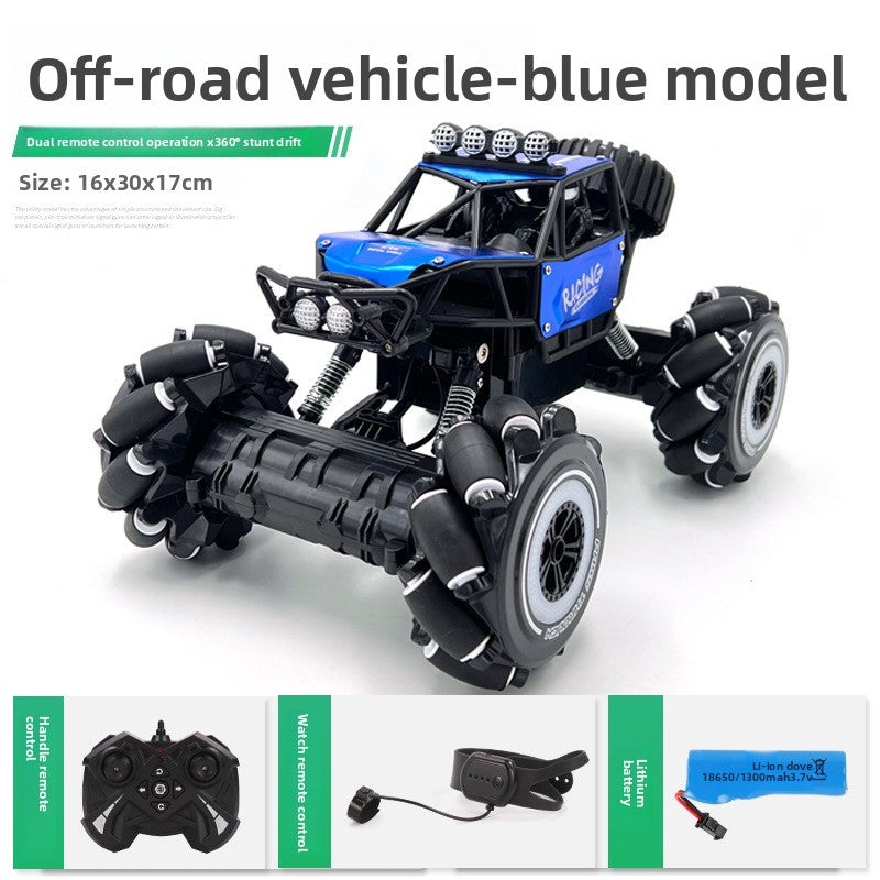 Alloy Four-Wheel Drive Remote Control Stunt Car