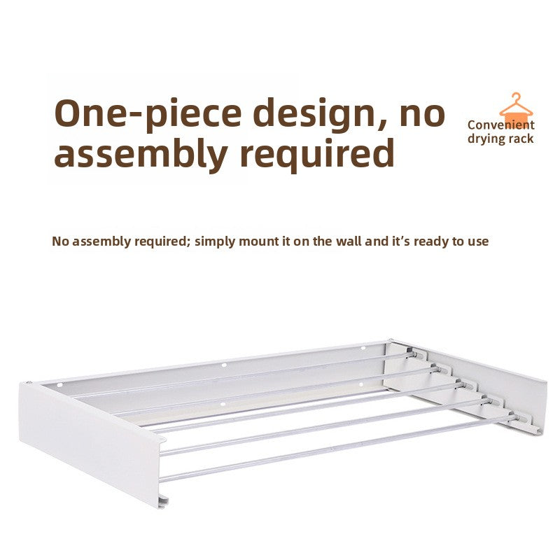 Foldable Metal Drying Rack for Bathroom Balcony