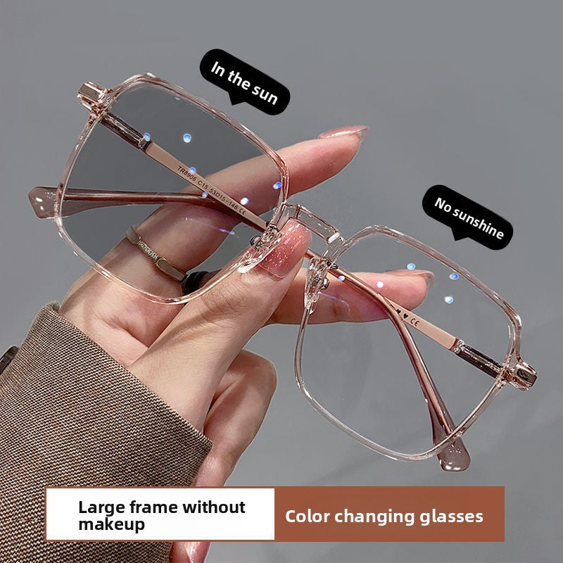 Photosensitive Color Changing Blue Light Glasses