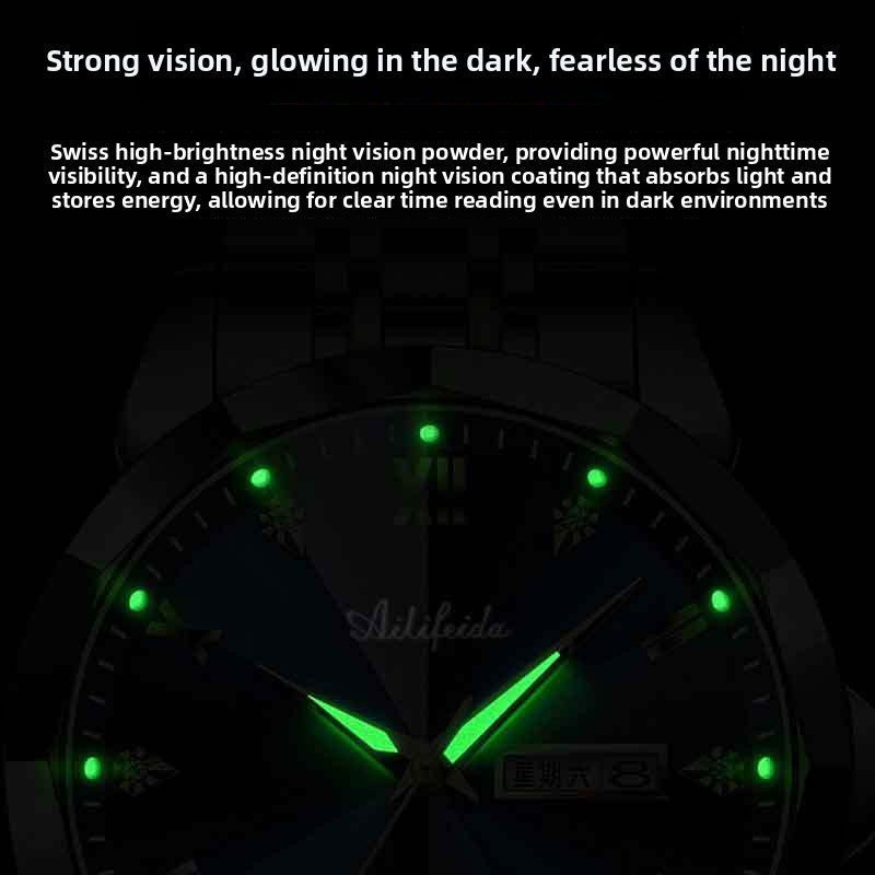 Men's Quartz Business Watch Stainless Steel Strap