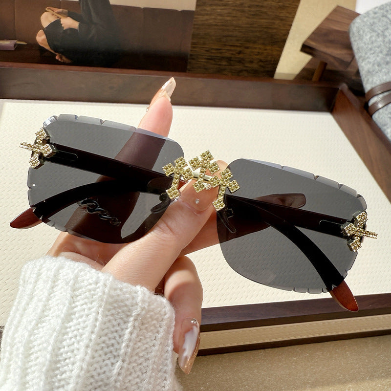 Large Square Frame Sunglasses