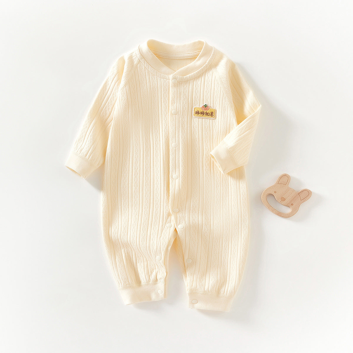 Pure Cotton Boneless Long Sleeve Newborn Baby Jumpsuit