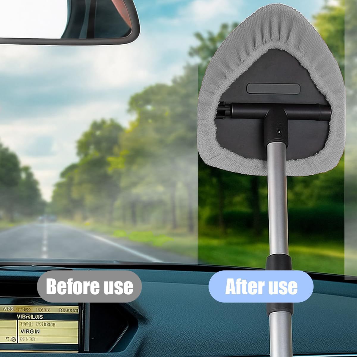 Telescopic Car Windshield Cleaning Brush