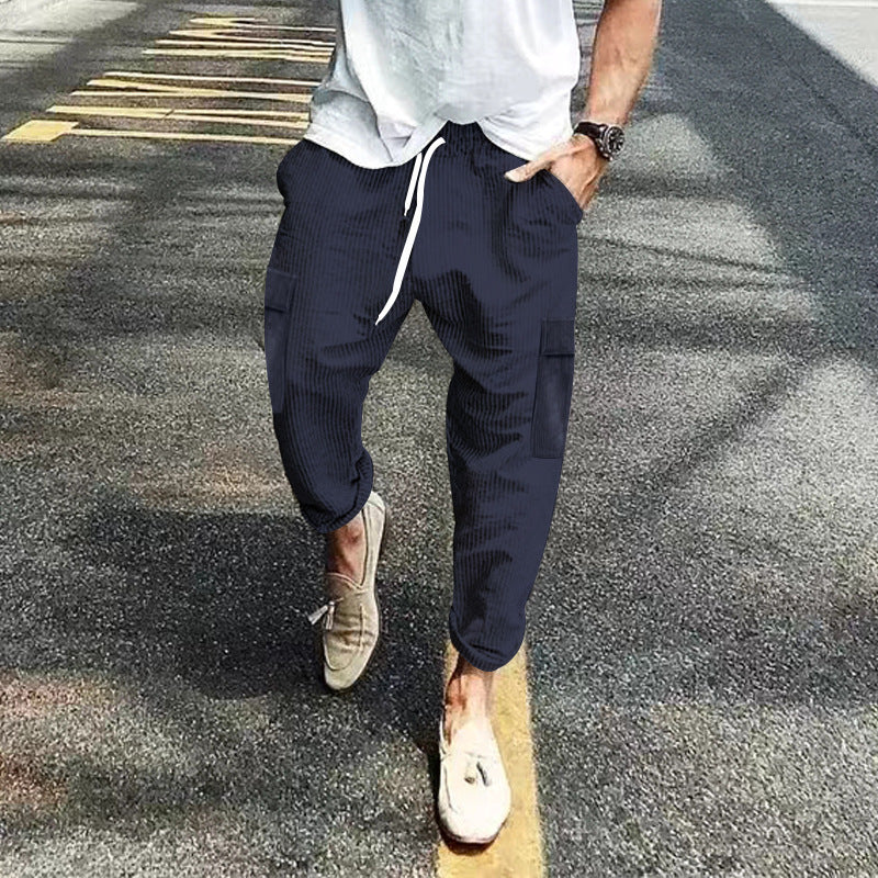 Mens Straight Leg Corduroy Pants