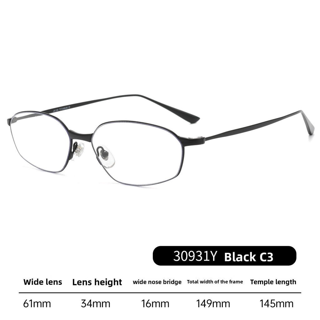 Women's Titanium Cat-Eye Anti-Blue Light Optical Glasses Frame