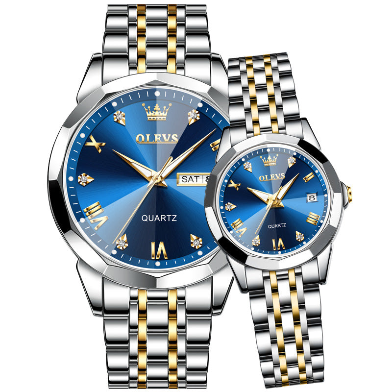 Quartz couple watches