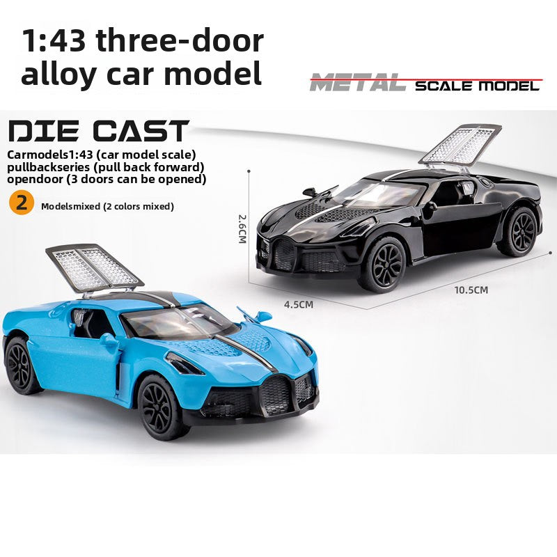 Three-Door Alloy Pull Back Toy Car Model