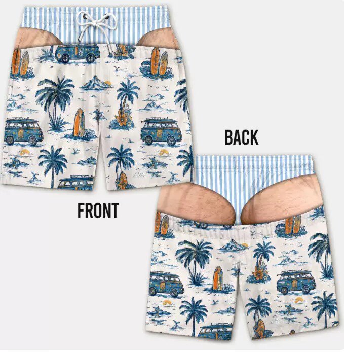 Mens Loose Breathable Beach Shorts